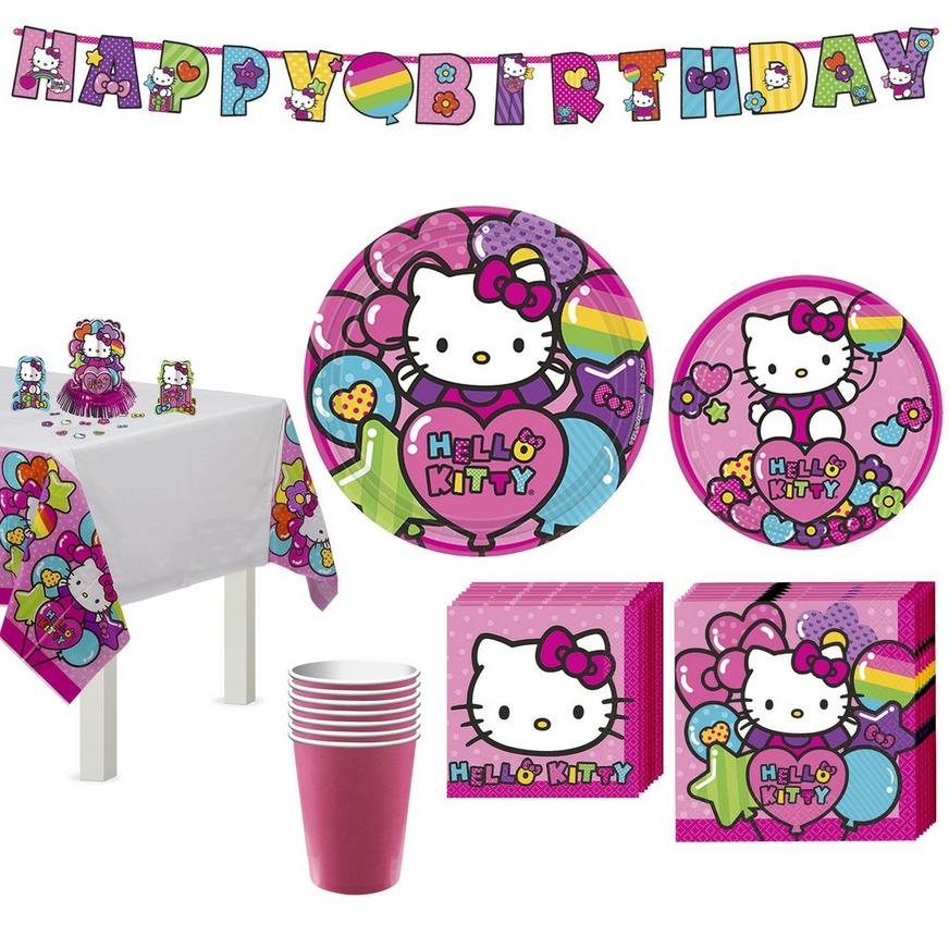 Rainbow Hello Kitty Tableware Party Kit